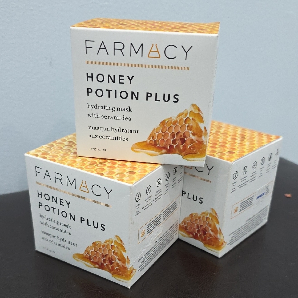 Farmacy Honey Potion Plus Mask - White and Orange 4.1 Oz Full Size Skincare